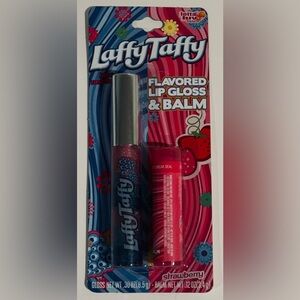 Lotta Luv Laffy Taffy Blueberry & Strawberry Flavored Lip Gloss & Balm Set